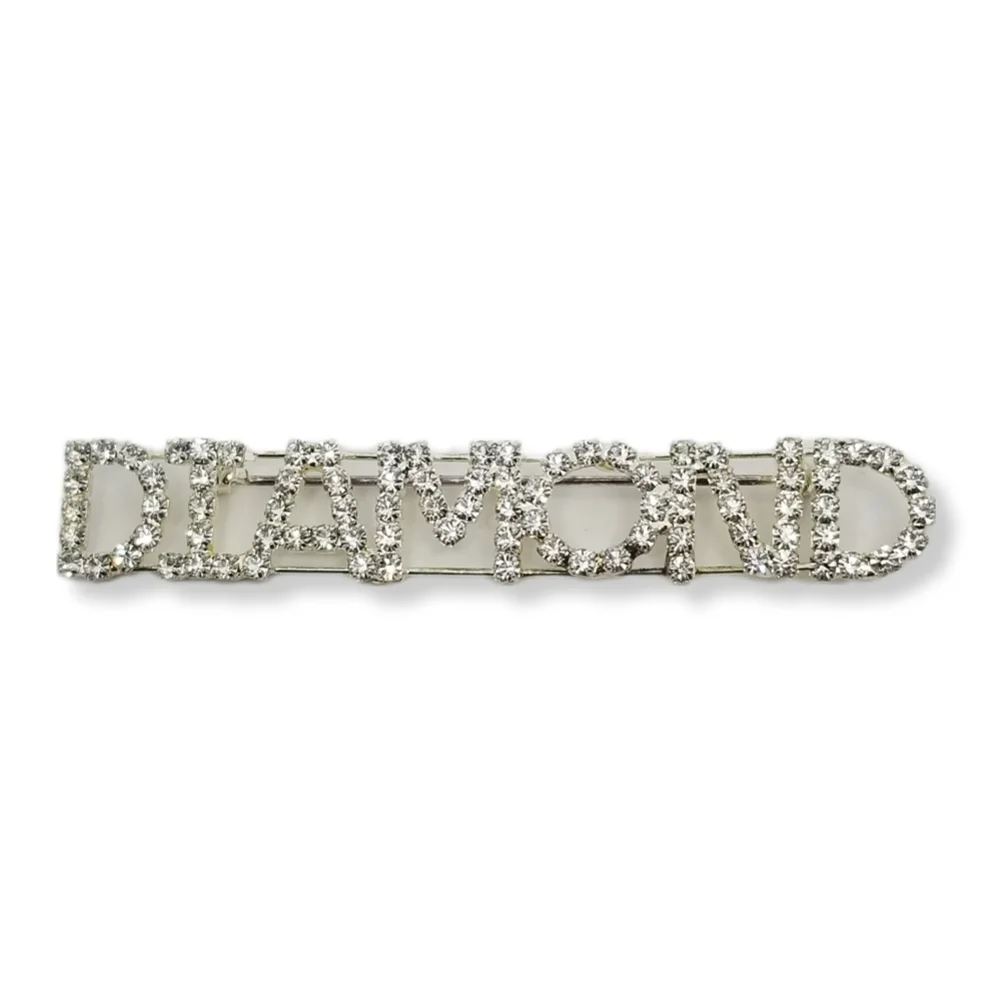 VINTAGE SILVERTONE & GLASS RHINESTONE